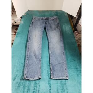 Calvin Klein Jeans Size 6 Womens Blue Pants Stretch Mid Rise Slim Boyfriend